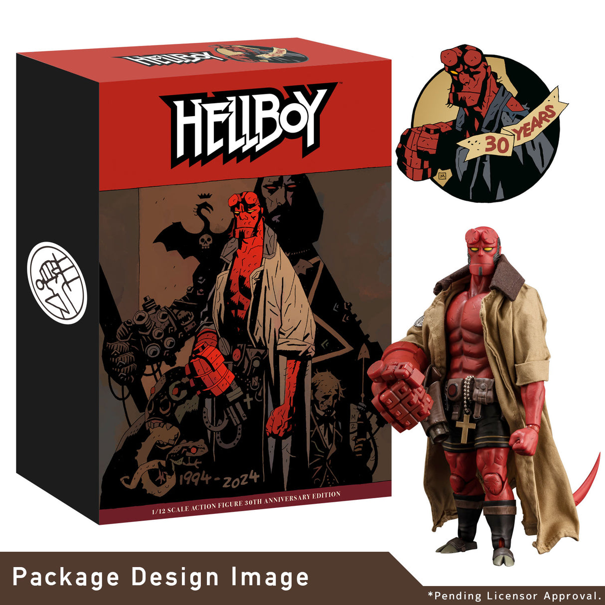 HELLBOY 1/12 SCALE ACTION FIGURE 30TH ANNIVERSARY EDITION