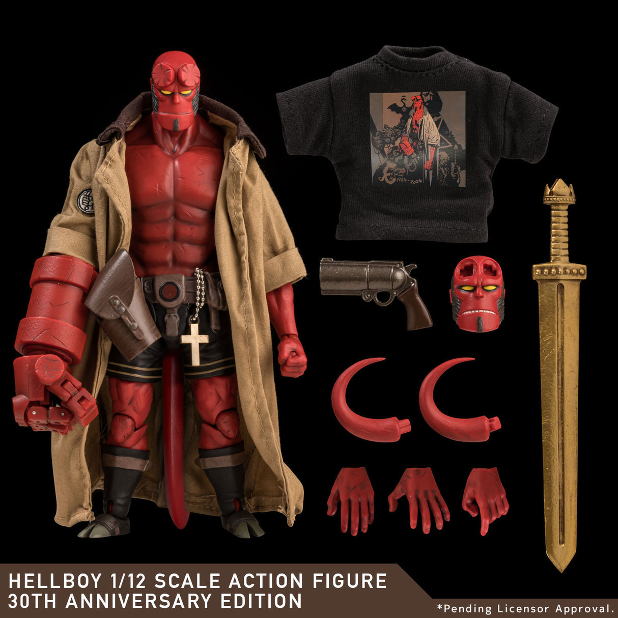 HELLBOY 1/12 SCALE ACTION FIGURE 30TH ANNIVERSARY EDITION