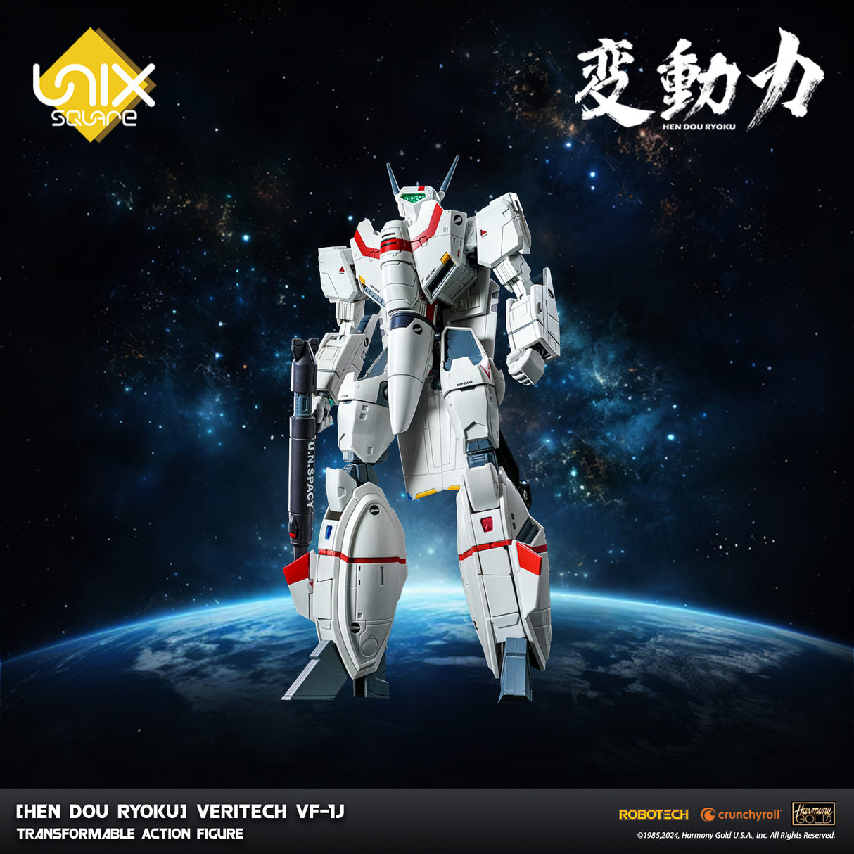 Robotech [Hen Dou Ryoku] Veritech VF-1J Transformable Action Figure