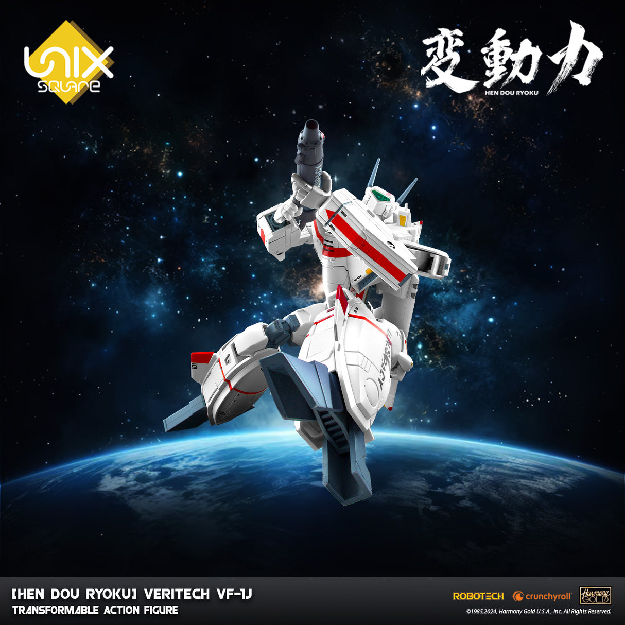 Robotech [Hen Dou Ryoku] Veritech VF-1J Transformable Action Figure
