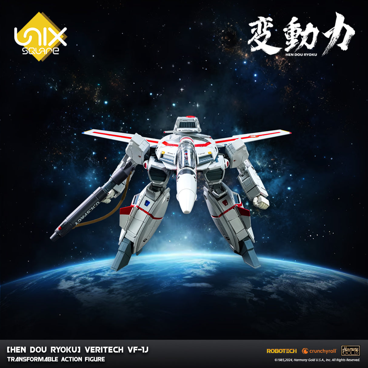 Robotech [Hen Dou Ryoku] Veritech VF-1J Transformable Action Figure