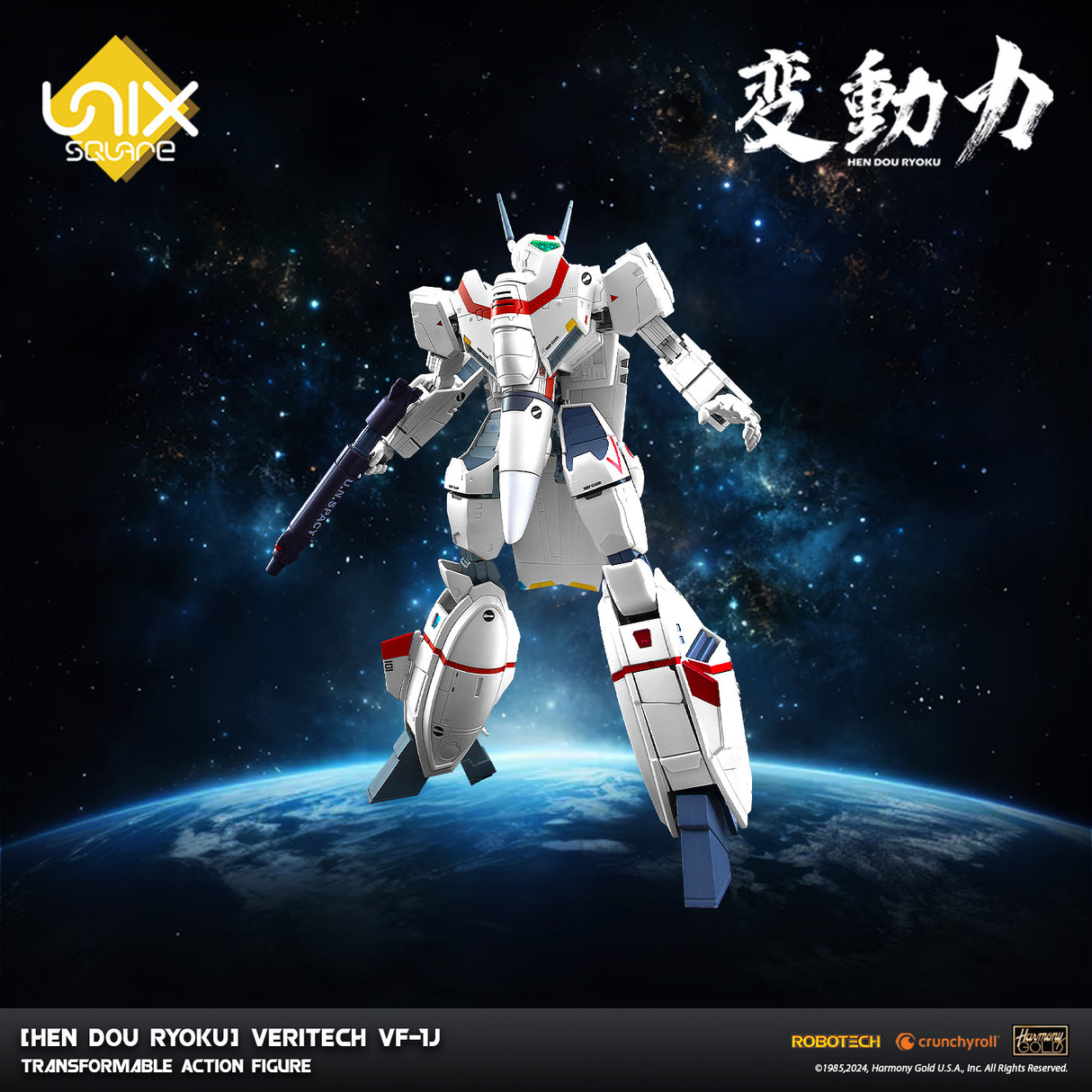 Robotech [Hen Dou Ryoku] Veritech VF-1J Transformable Action Figure