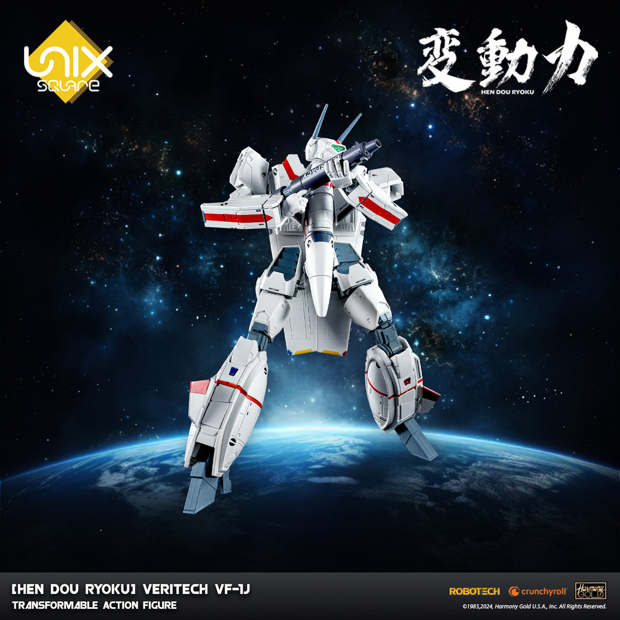 Robotech [Hen Dou Ryoku] Veritech VF-1J Transformable Action Figure