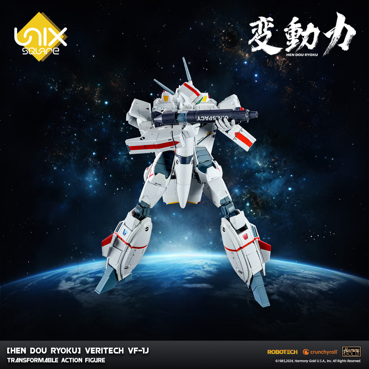Robotech [Hen Dou Ryoku] Veritech VF-1J Transformable Action Figure