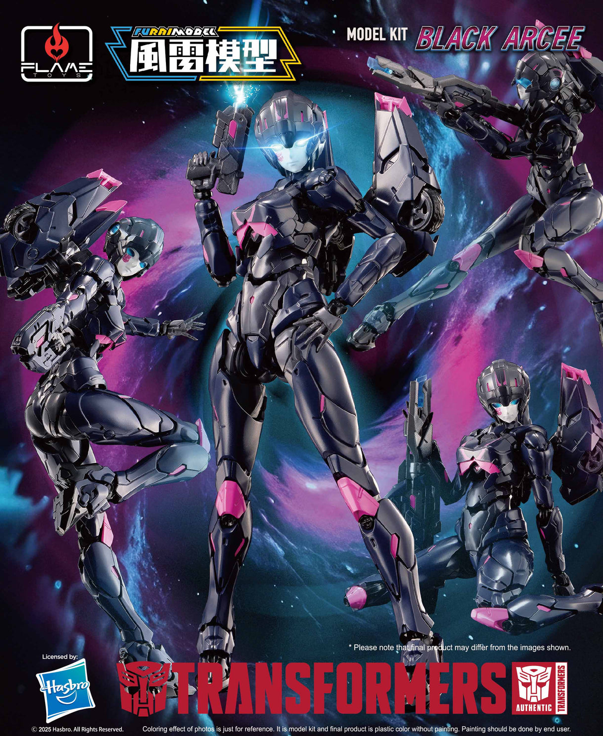 Transformers Flame Toys Furai Model: Black Arcee